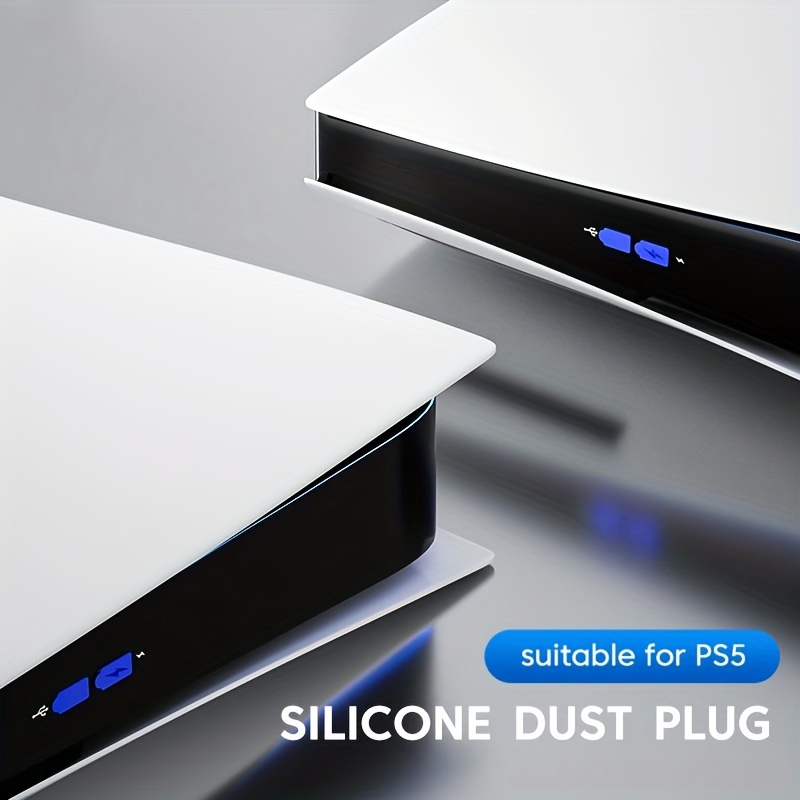 8Pcs Dustproof Plug For PS5 Slim Console Silicone Dust Protector