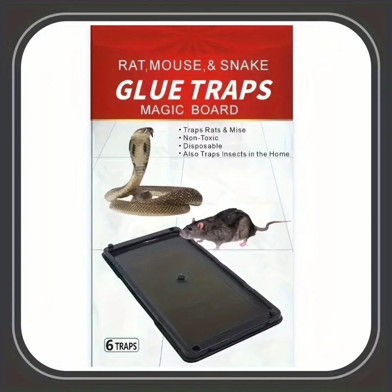 Rat And Snake Glue Traps Safe Non toxic Bait Sticky Traps - Temu
