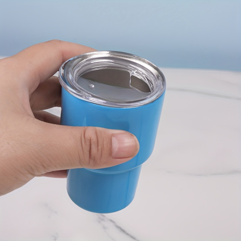 4 pcs 2.7 oz Portable Stainless Steel Drinking Shot Cup Sake Cup w