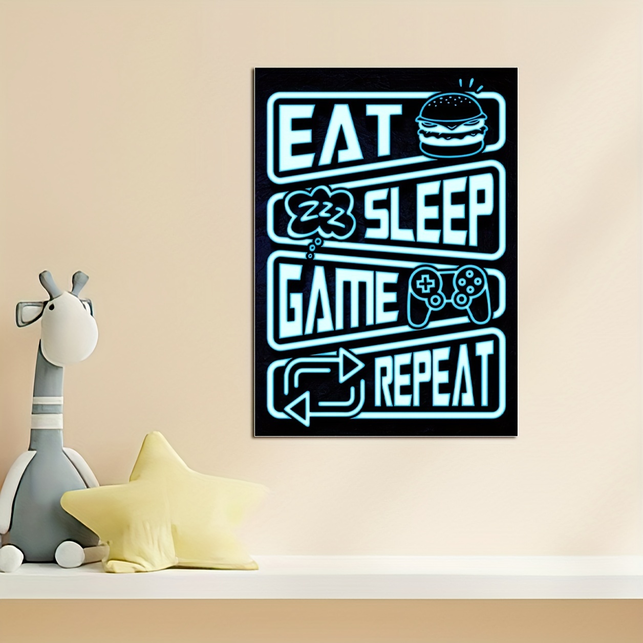 Ilustração artísticos, eat sleep create repeat