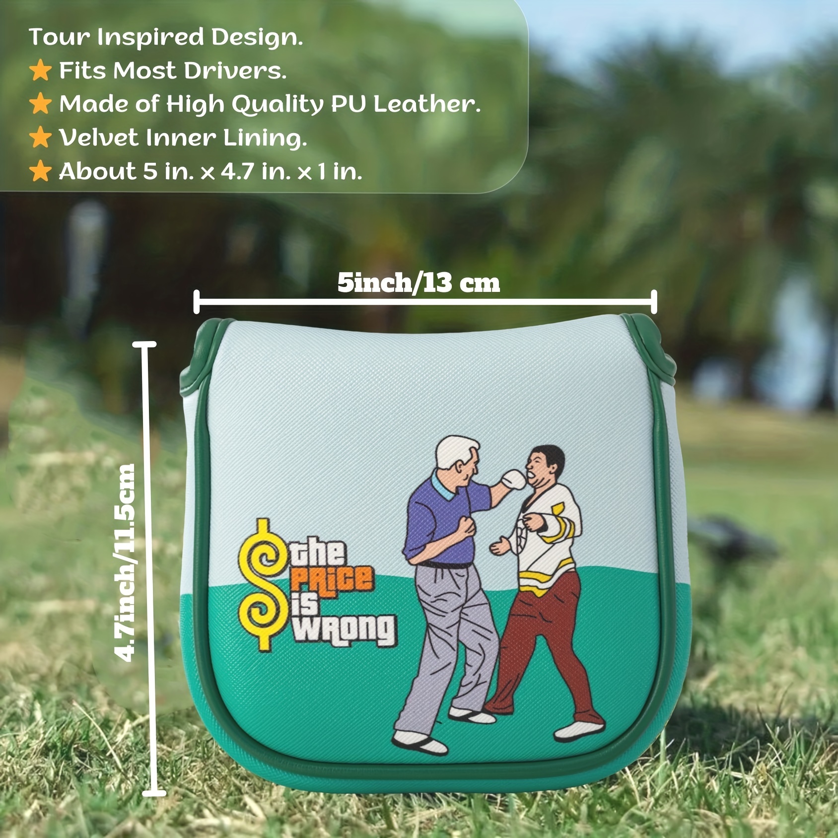 Funny Golf Putter Cover Premium Pu Leather Protector Strong Temu