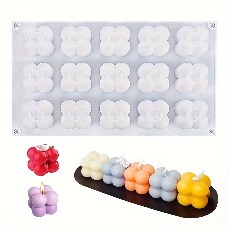 Stampo In Silicone Per Candele A Forma Di Cubo Da 1 Pezzo, Stampo Per  Candele In Silicone Bianco Fai-da-te, Per Resina Epossidica Fai-da-te, Controlla Subito Le Offerte Di Oggi