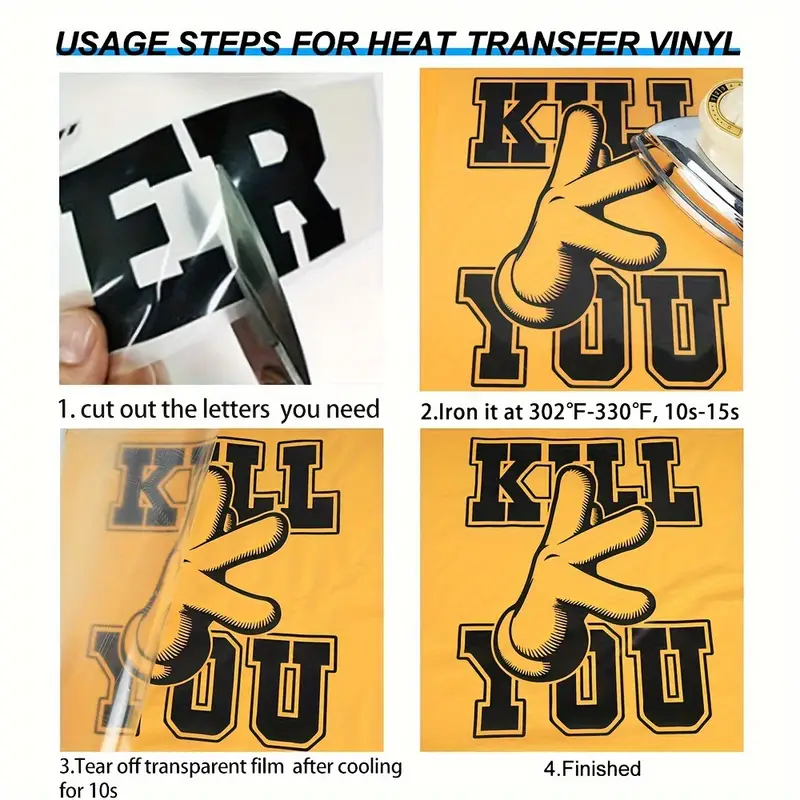 Iron On Letters For Clothing Htv Heat Transfer Vinyl - Temu
