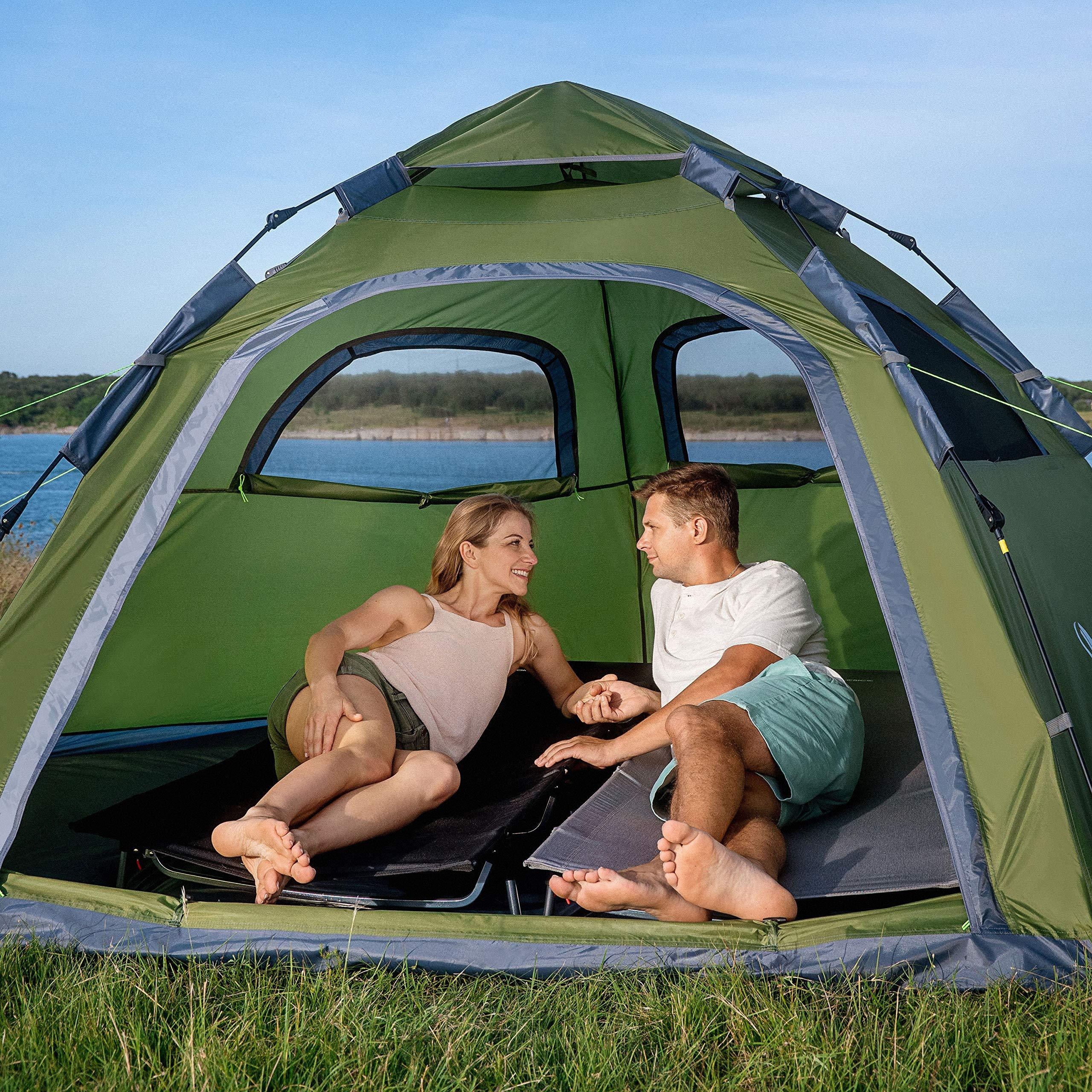 2/3 Person Instant Pop Up Tent Camping Tents Automatic Family Instant Hiking