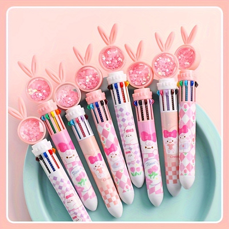 10 in 1 multicolor pen kawaii