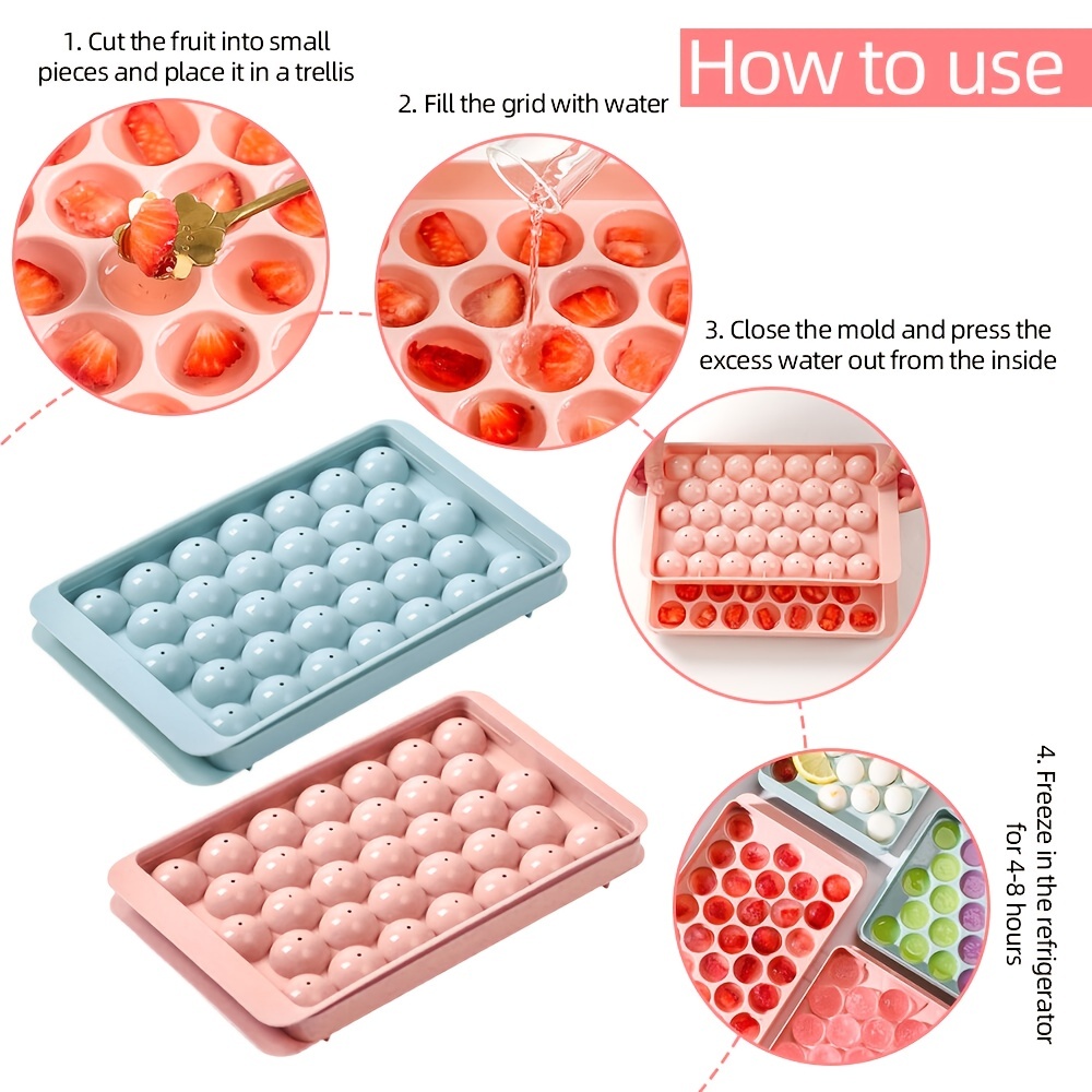 Small Round Ice Cube Trays For Freezer Ice Ball Maker Mold - Temu