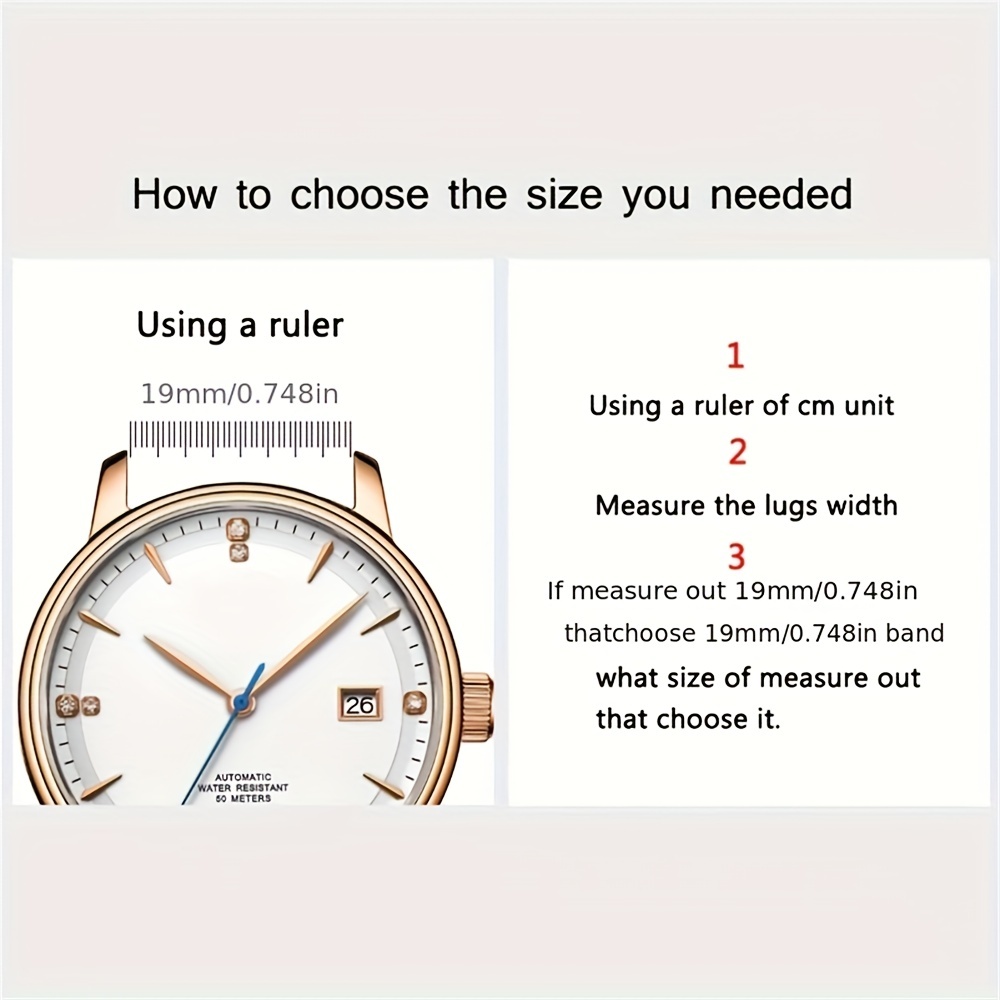 PU Leather Watch Straps 18-24mm Watchband