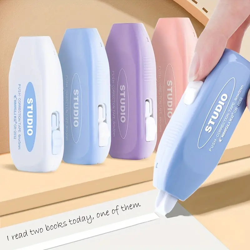 Temiary Refillable Retractable Whiteout Tapes for Instant