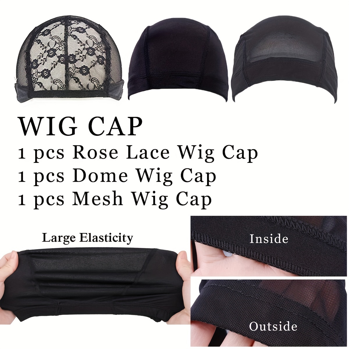 Wig Kit Diy Wig Tools Wig Accessories Adjustable Elastic - Temu Germany