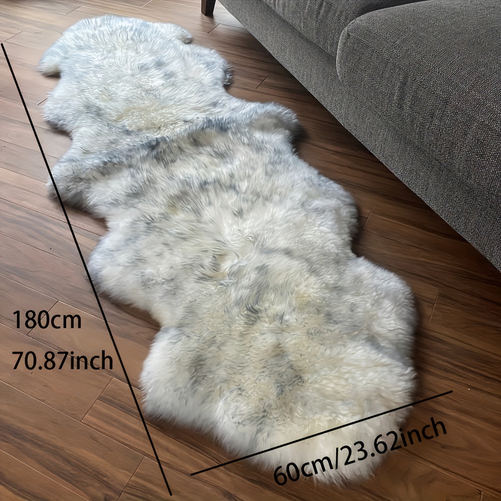 Herzförmiger Teppich Weicher Kunstschaffell Pelzbereich Teppiche für zu  Hause Sofa Fußmatte Plüsch