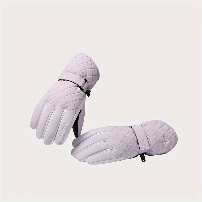 Guantes De Invierno Para Mujer Suaves Y Gruesos Impermeables - Temu Chile