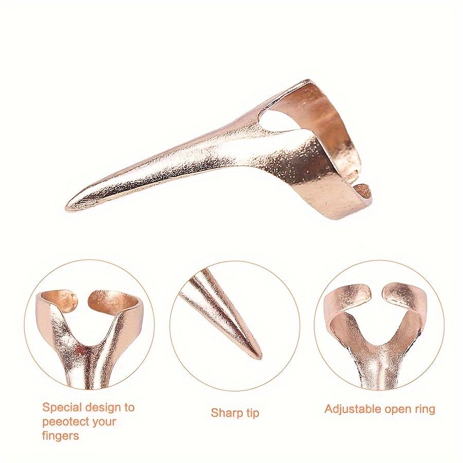 10pcs Retro Gothic Hair Parting Tools - Stainless Steel Accessories