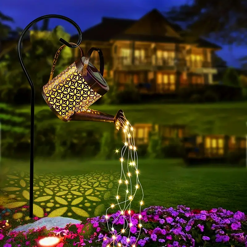 Solar Powered Lantern Light Lighting Lights Hanging Stars Star Outdoor  Indoor Garden Eco Friendly Vintage Metal Automatic On/off 