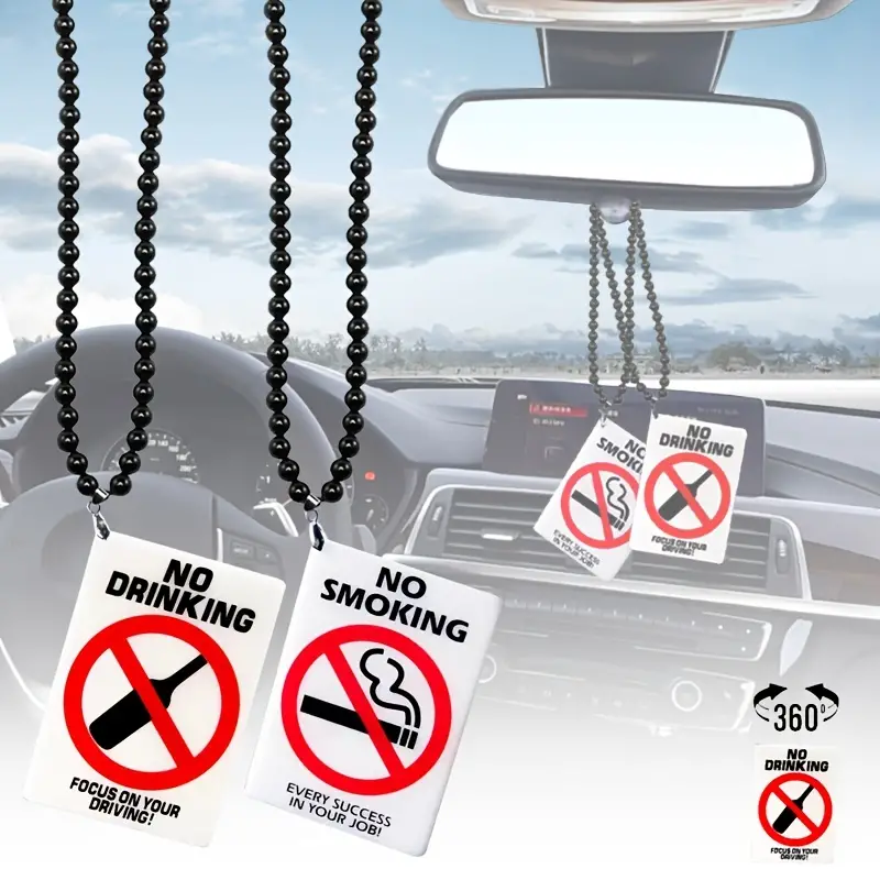 Auto-innenraum-anhänger Kein Rauchen, Kein Alkohol Auto-anhänger