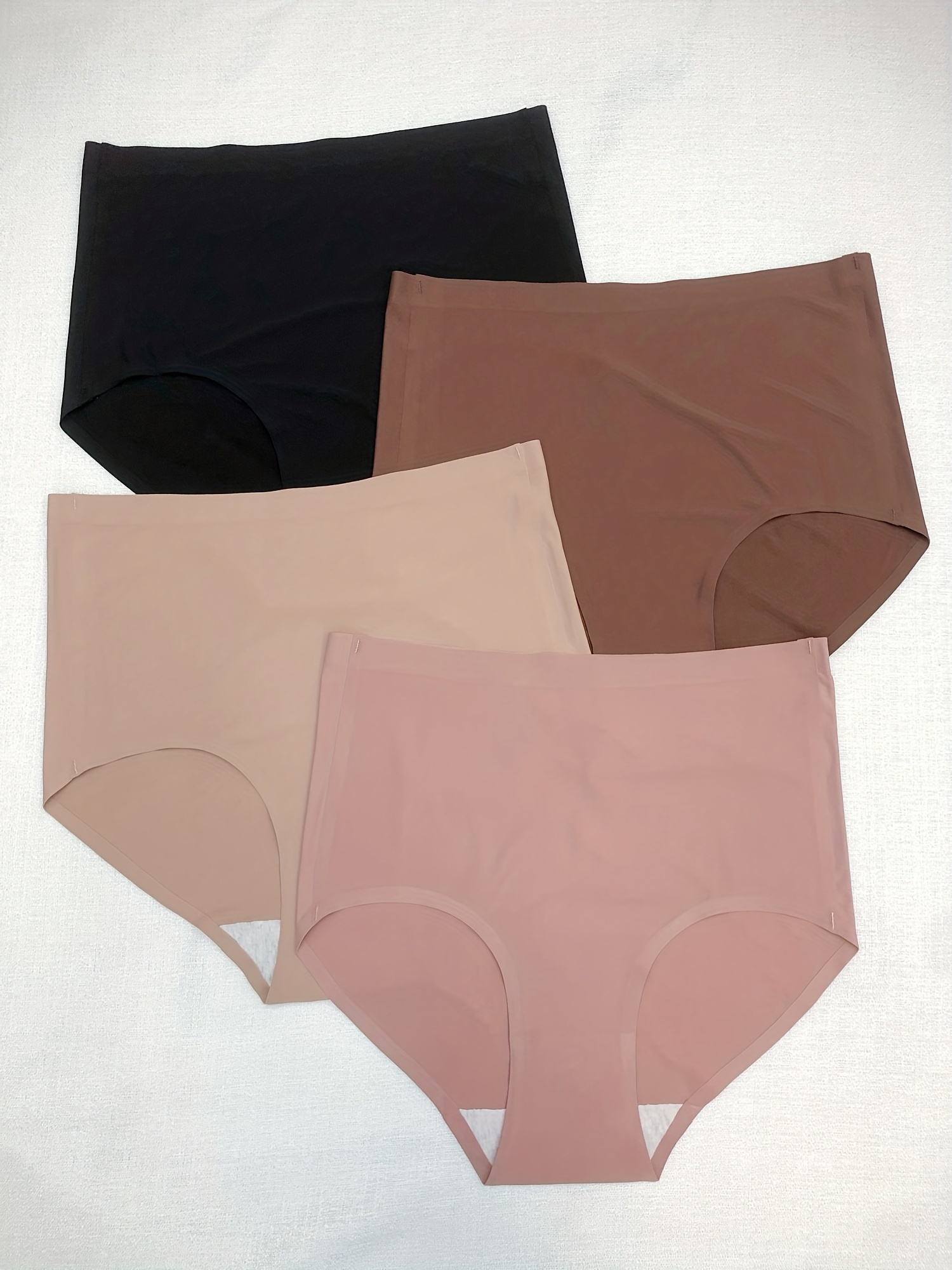 Seamless Solid Briefs Comfy Breathable Stretchy - Temu Canada