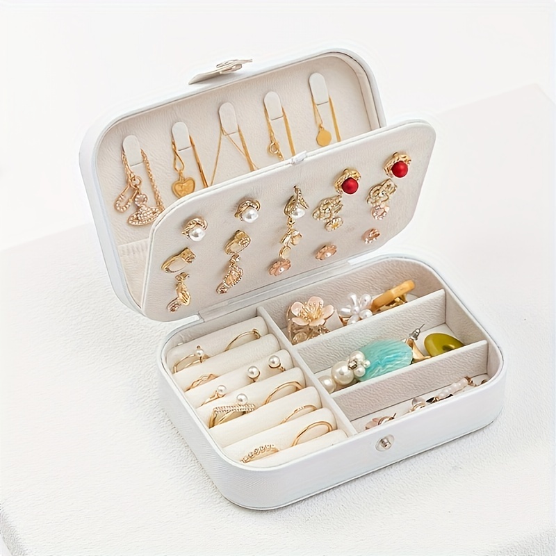Double Layer Rectangular Jewelry Accessories Storage Box