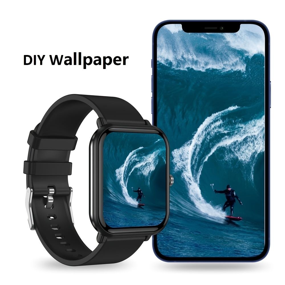 Waterproof Smart Sports Watch For Iphone And Android Phones Full Touch Screen Smart Watch Fitness Tracker With Heart Rate Body Temperature Monitoring Outdoor Sports Running Swimming - Sports & Outdoors - Temu Waterproof Smart Sports Watch For Iphone And Android Phones Full Touch Screen Smart Watch Fitness Tracker With Heart Rate Body Temperature Monitoring Outdoor Sports Running Swimming - Sports & Outdoors - Temu