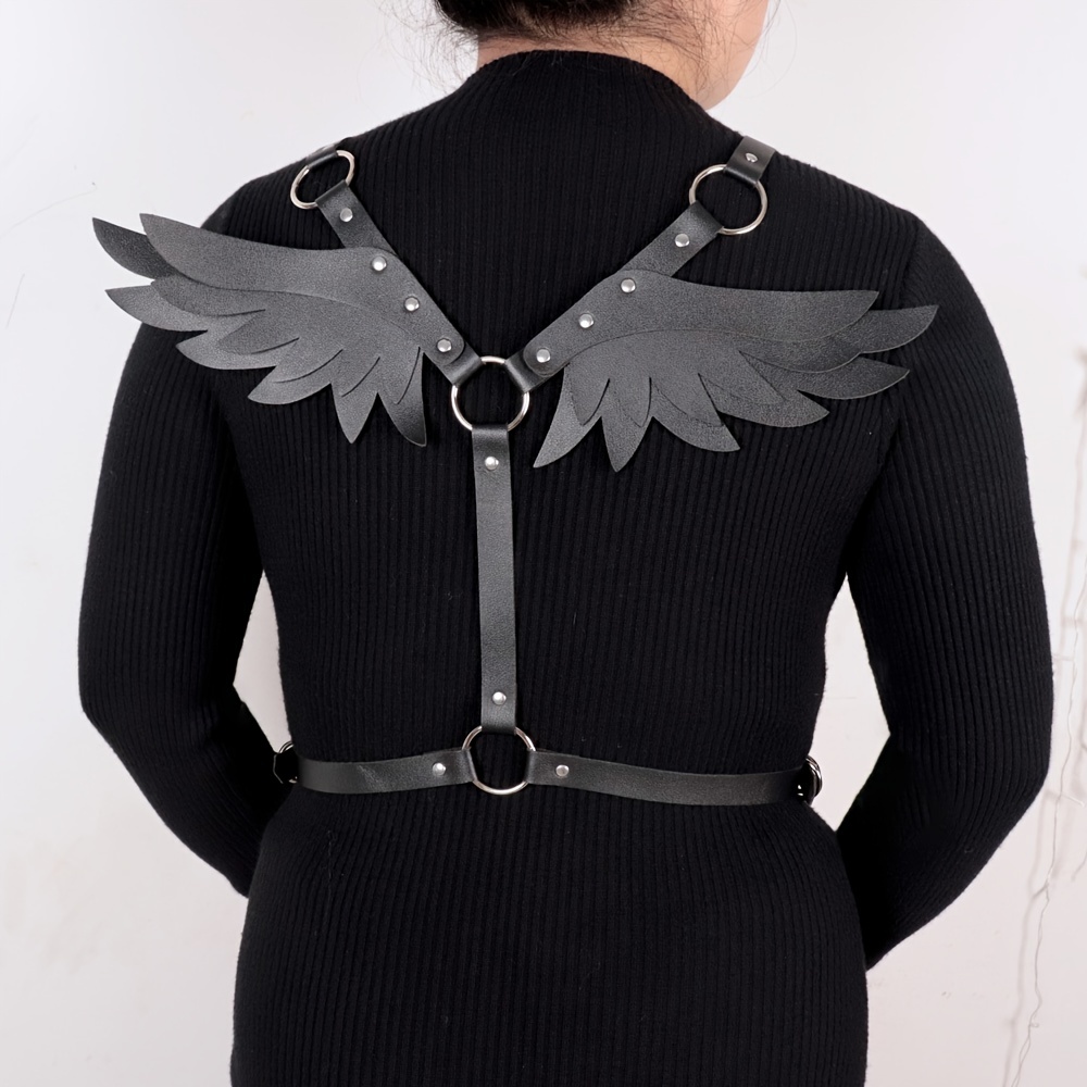 Men Harness Leather Fetish Adjustable Punk Fashion Cage Body Rave Belt  Gothic