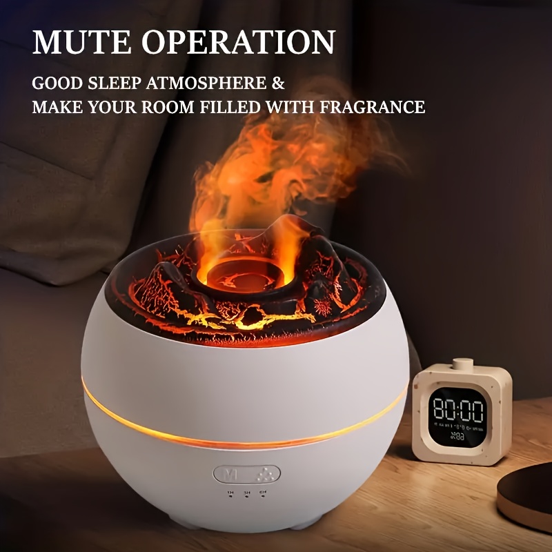 Simulation Volcano Humidifier Home Bedroom Atmosphere Night - Temu