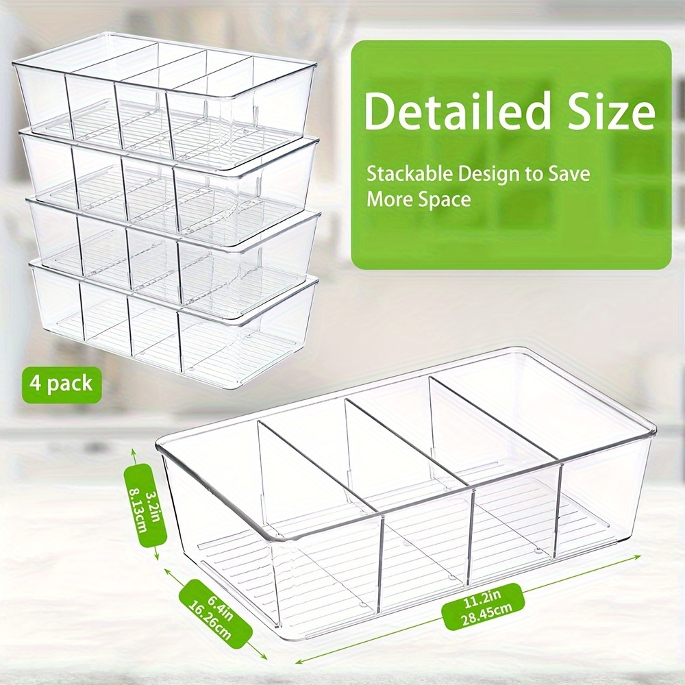  Clear Containers for Organizing, Clear Storage Bins, Clear  Organizing Bins, Clear Plastic Storage Bins for Pantry, Organization Bins,  Clear Bins, Clear Storage Containers, Plastic Organizer Bins : Home &  Kitchen