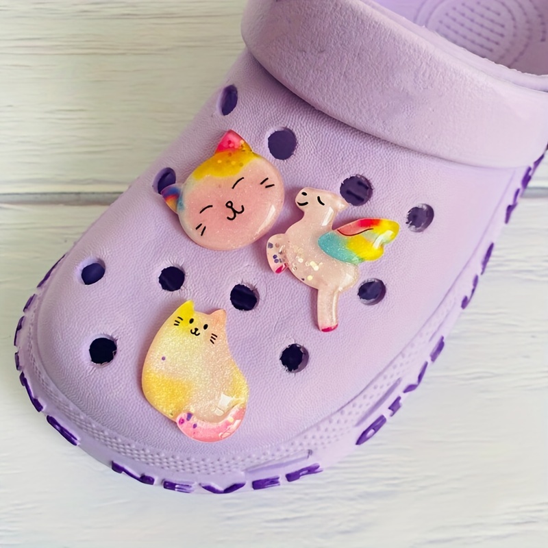 3d Cute Cat Series Shoes Charms For Clogs - Temu