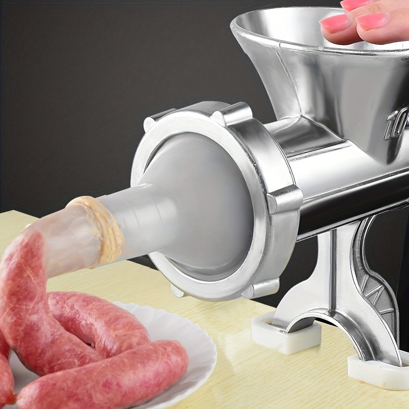 Aluminum Alloy Manual Meat Grinder Mincer Multifunction Pasta Maker Hand  Operated Beef Sausage Maker Home Kitchen
