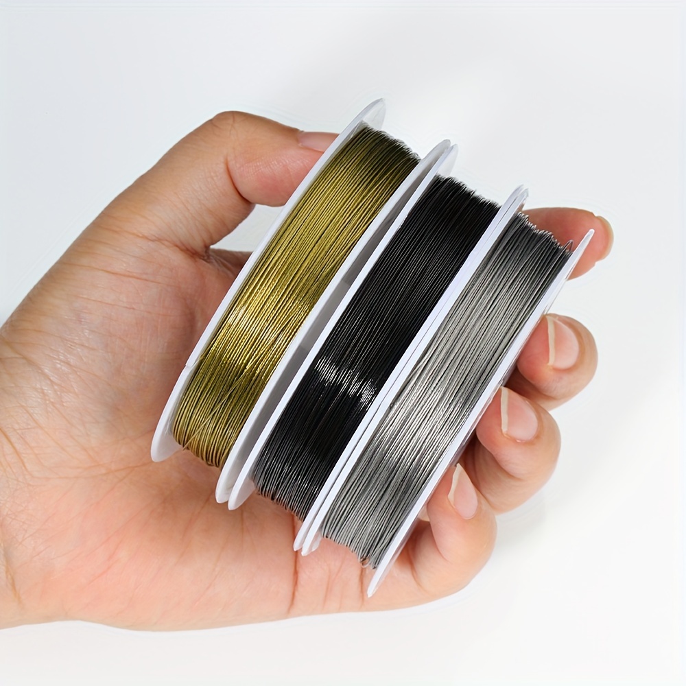 1 Roll/lots 0.3-1.0mm Resistant Strong Line Stainless Steel Wire Tiger Tail  Beading Wire