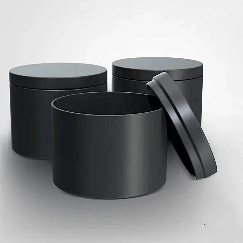 Metal Black Candle Jar - Temu