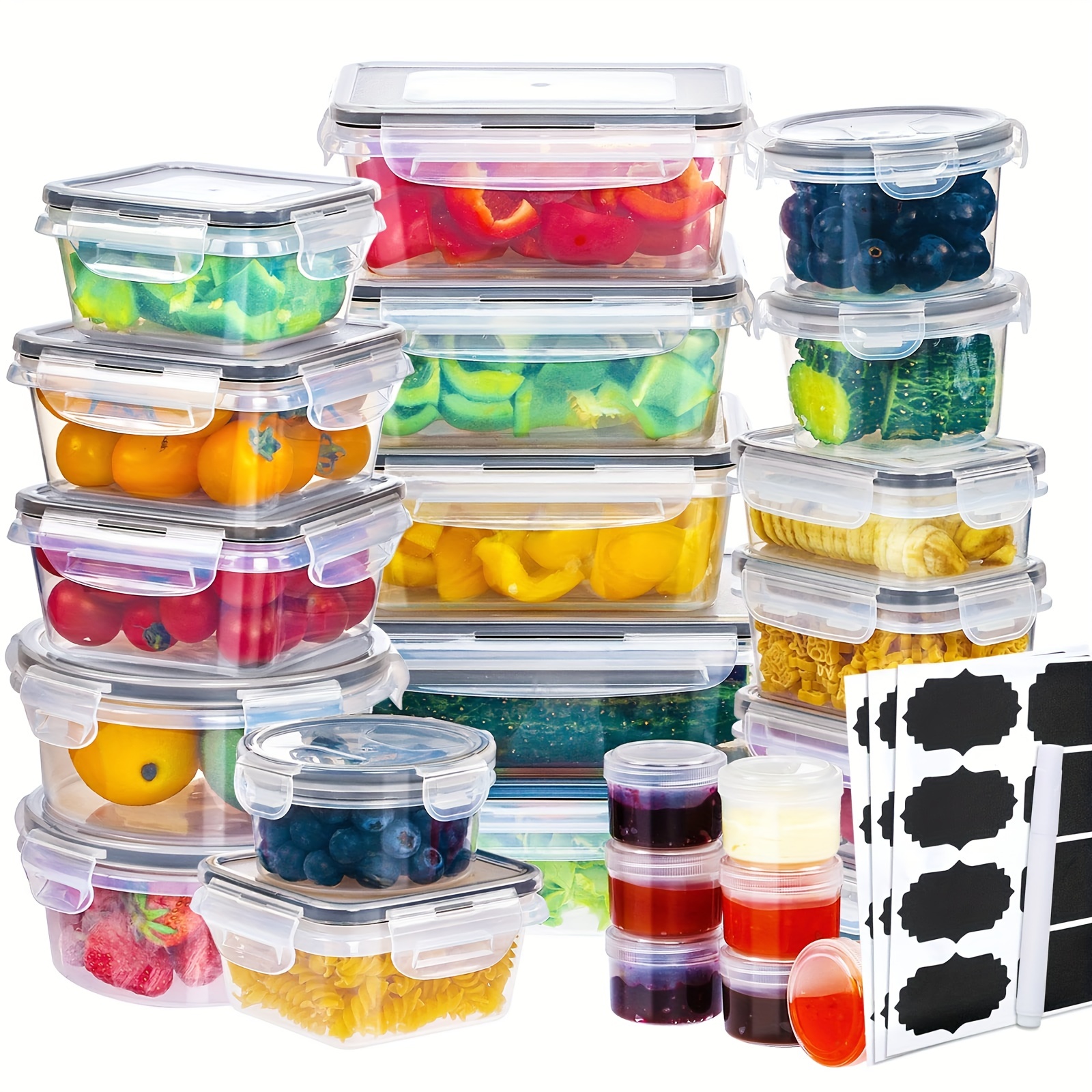 8pcs Refrigerator Organizer Bins, Multi-dimension Mini Fridge Organizer,  Fridge Organizer And Storage, 4 Sizes Fruit Container For Refrigerator With  Lids, For Food, Vegetable, Drinks, Kitchen Supplies - - Temu
