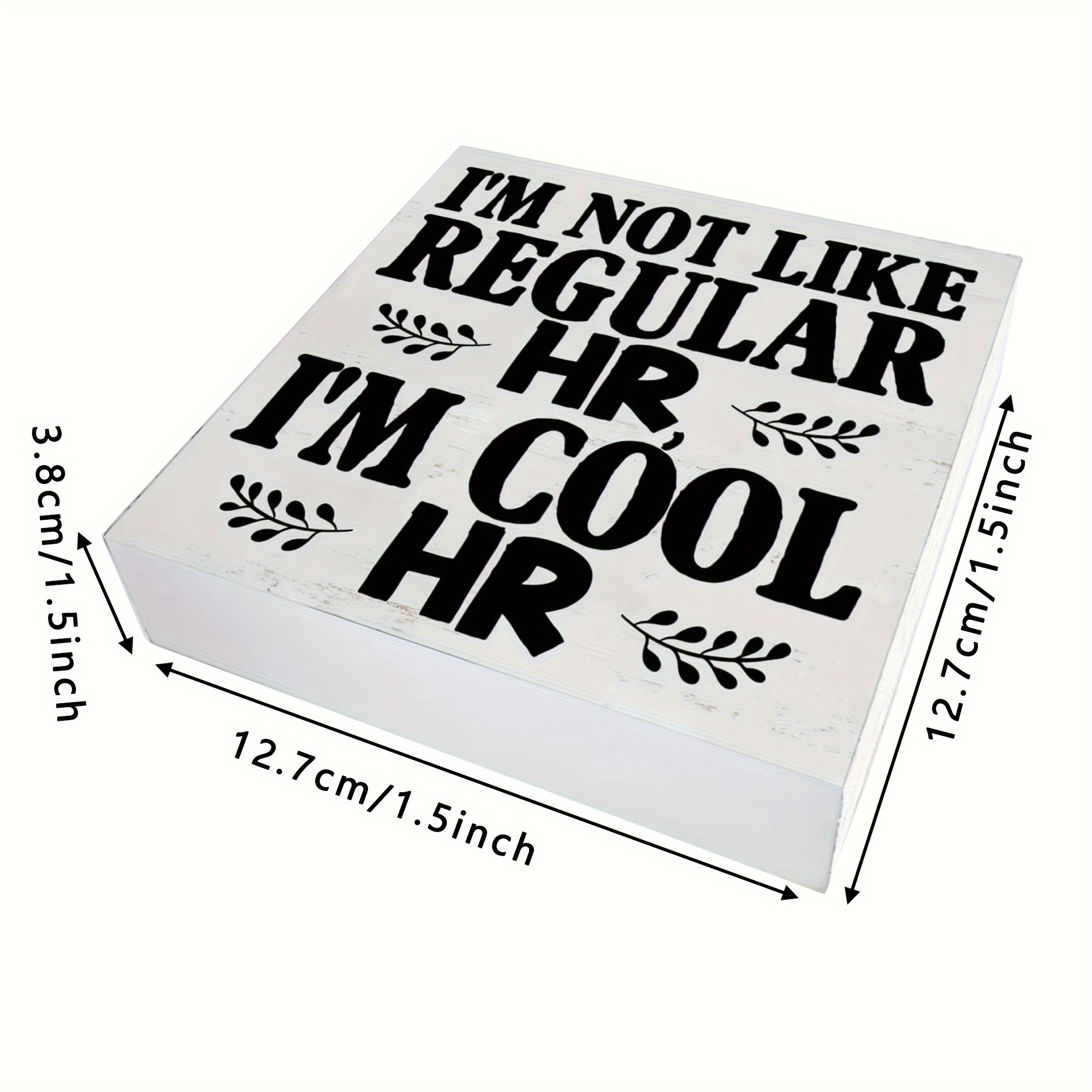 Funny HR Wooden Box Sign But Did You Document It Desk Decorative Wooden  Sign Office Decor for Desk Table Shelf 5 x 5 Inches