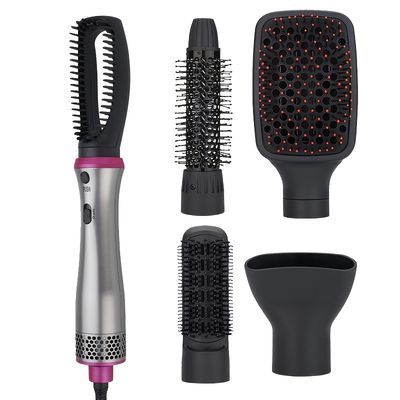 5 In 1 Hair Dryer Hot Comb Set Wet Dry Professional Curling Iron Hair  Straightener Styling Tool Hair Dryer Household | Shop On Temu And Start  Saving | Temu