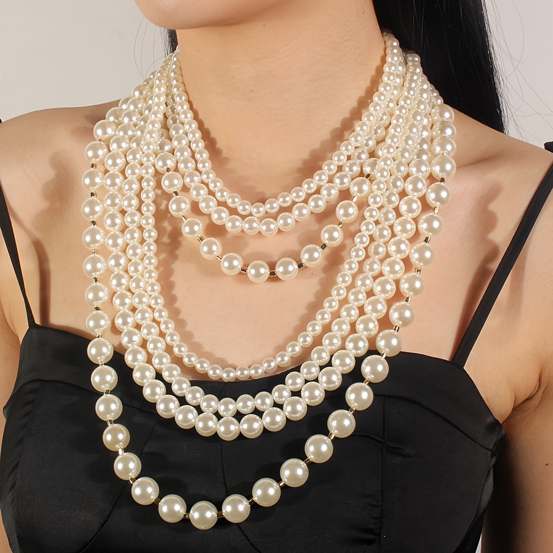 Bulk faux deals pearl necklaces