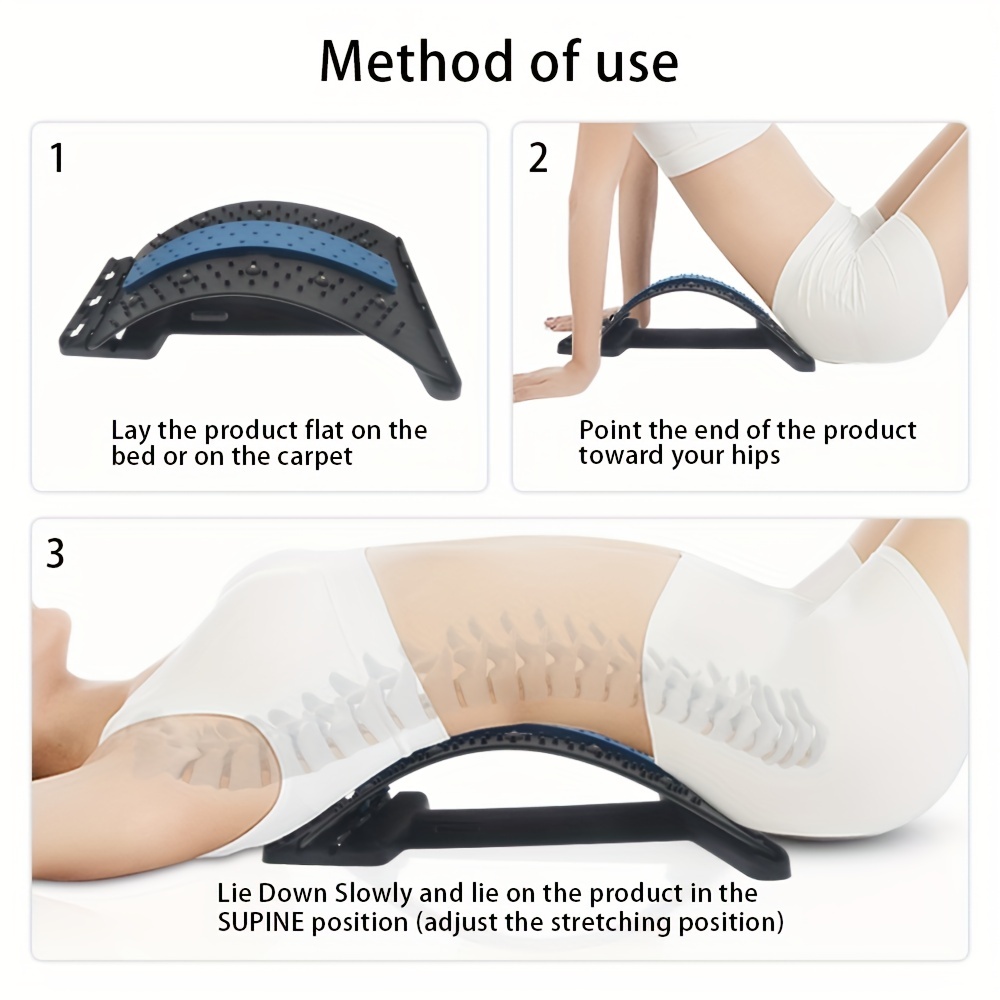 Back Stretcher, Posture Relief, Lower Lumbar Pain Acupuncture Back Massager