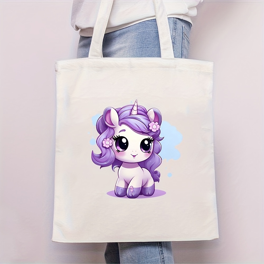 Cute Tote Bag Unicorn, Clothing and Apparel