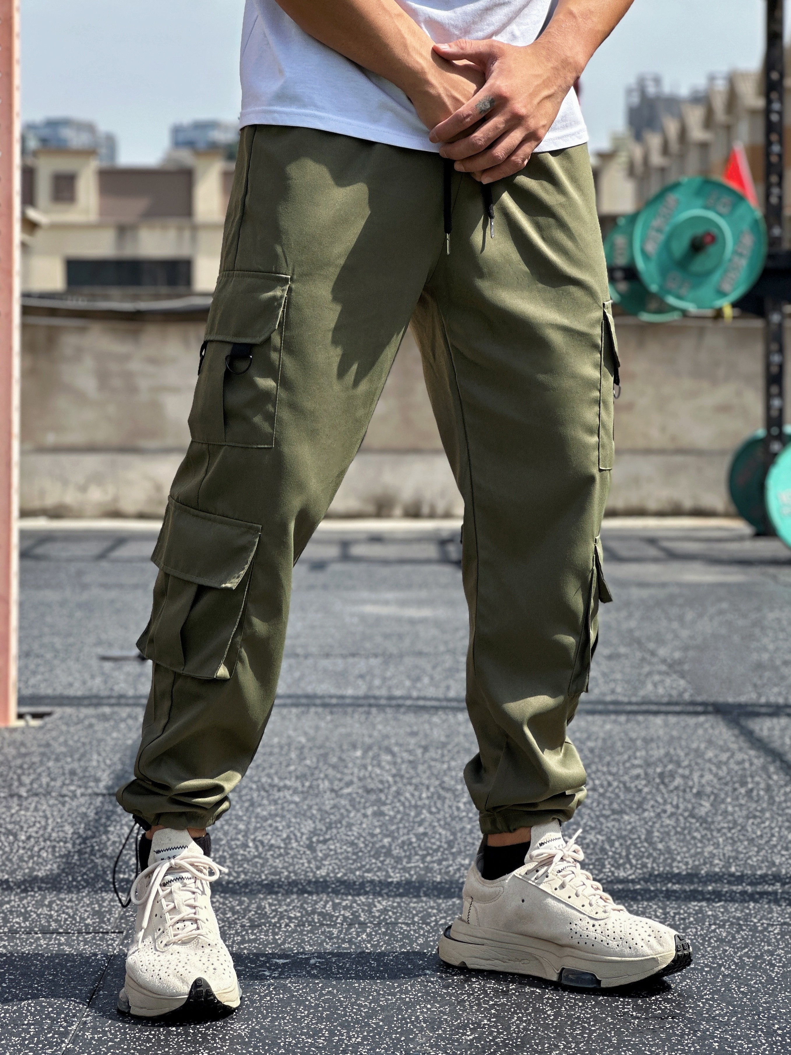 Men's Casual Cargo Pants Pocket Men's Casual Wear Spring - Temu Canada