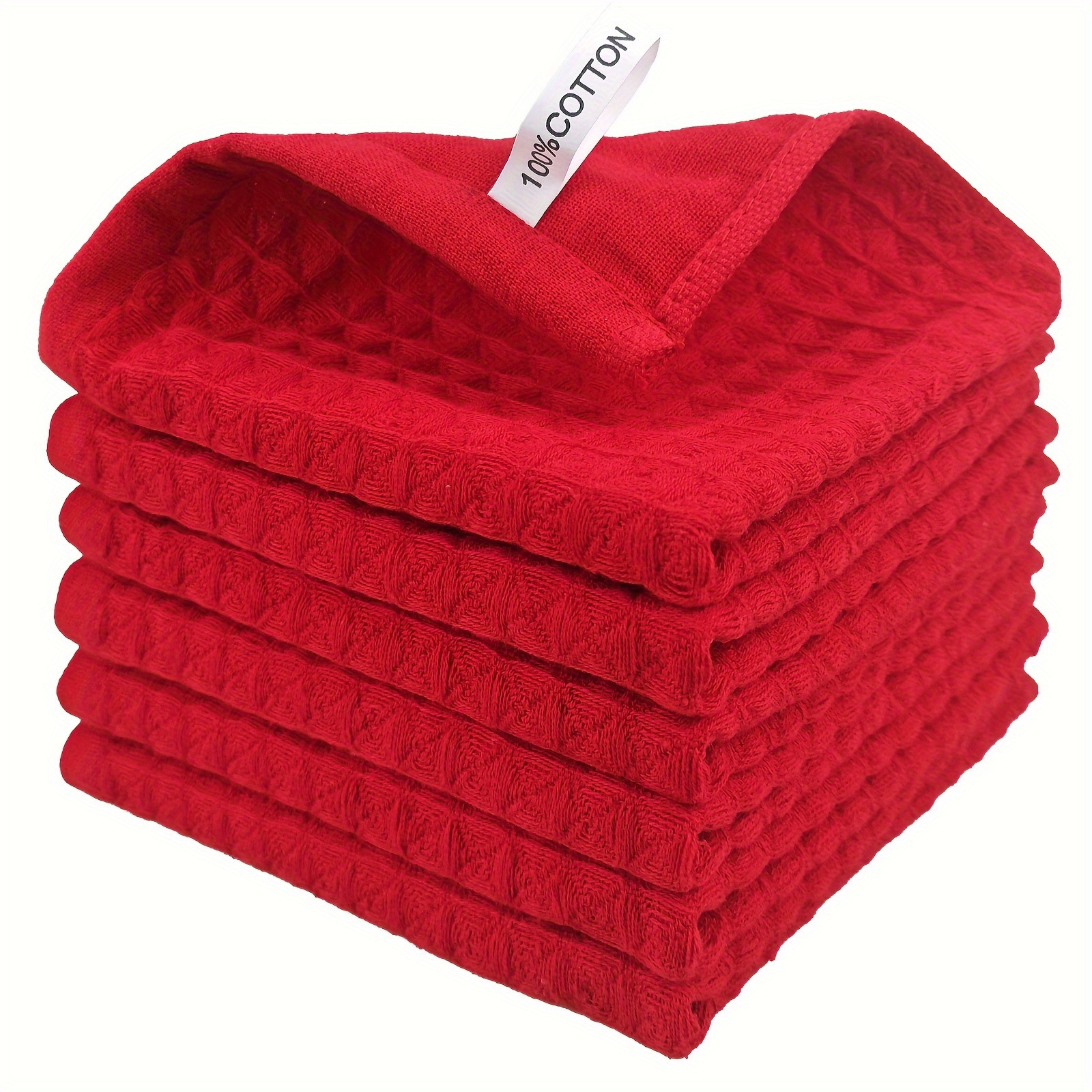 Thickened Waffle Dish Towels, Absorbent Dish Rag, Scouring Pad