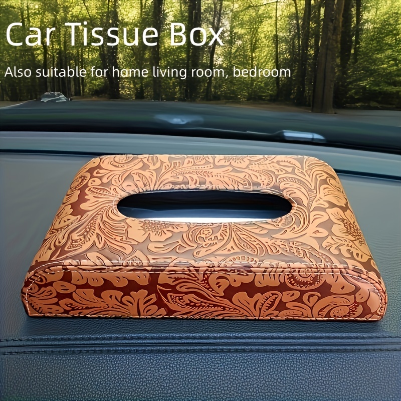 Leather Tissue Box Car Home Living Room Decoration Bedroom Kitchen