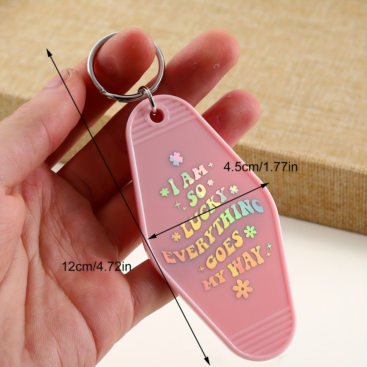 Personalisierter Schlüsselanhänger, Anhänger mit Schlüsselring