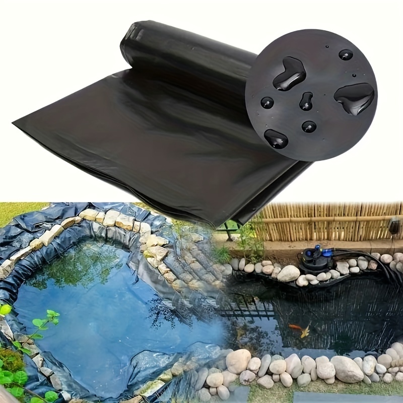 HPDONM Skin pour Bassin de Bassin Noir Membrane imperméable en Caoutchouc  HDPE pour Bassin Koi, bassins, ruisseaux, fontaines, Cascade, Jardins,3×7m  : : Jardin