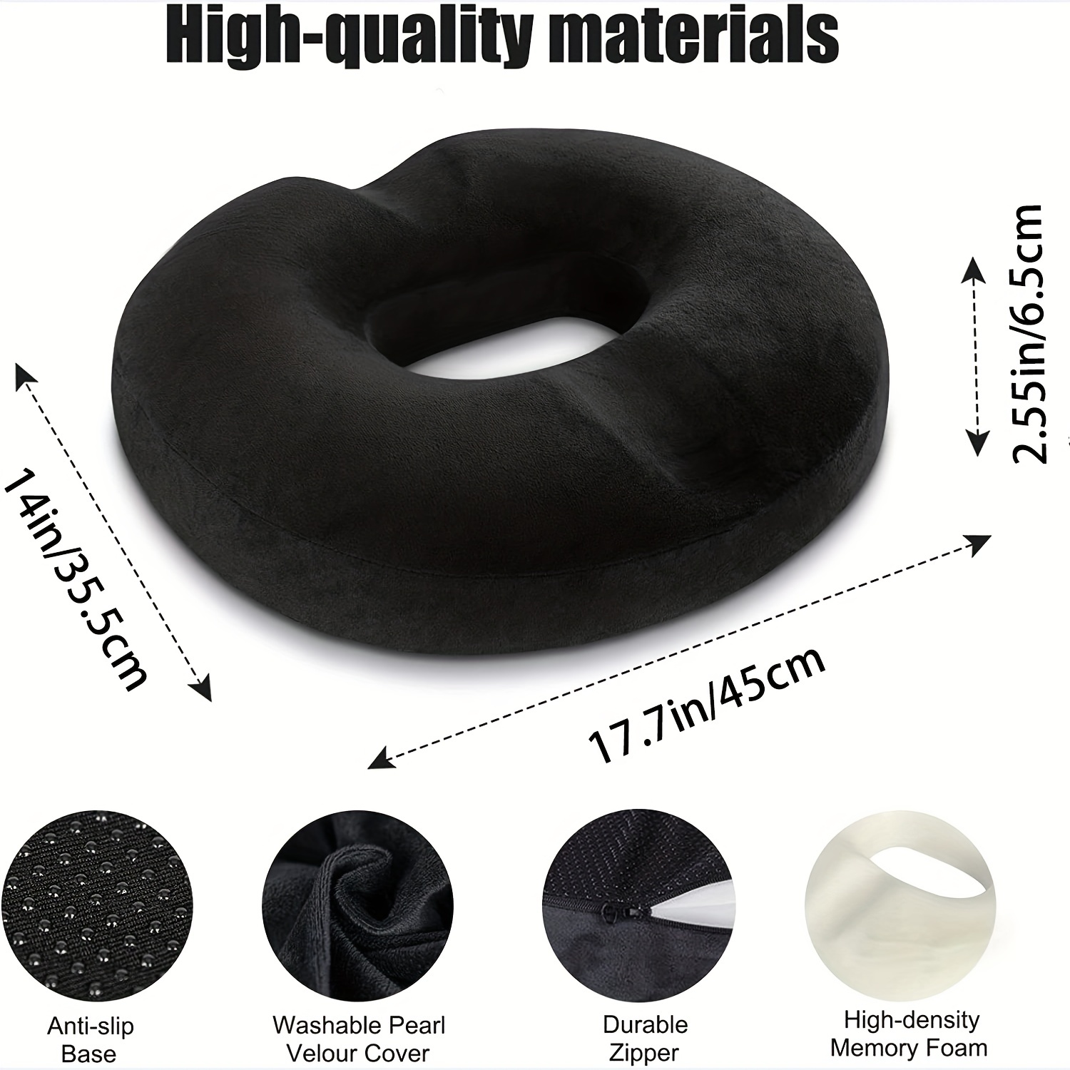 Relieve Pain & Pressure Instantly: Donut Pillow, Tailbone Pain