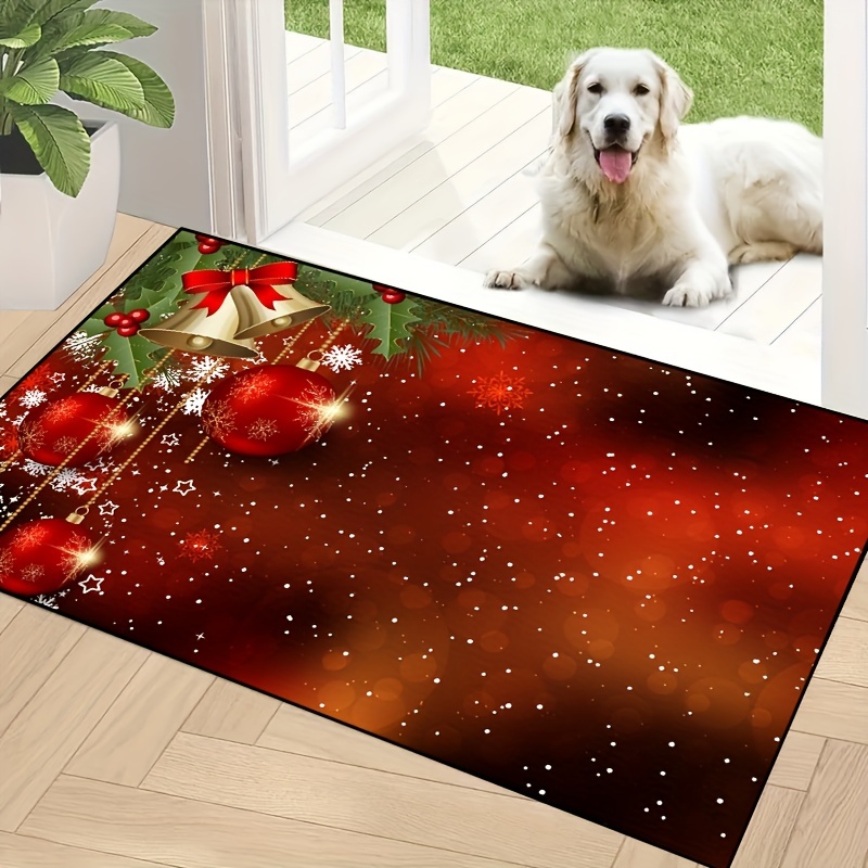 Buy: Christmas Snowflakes Golden Retriever Doormat Dog