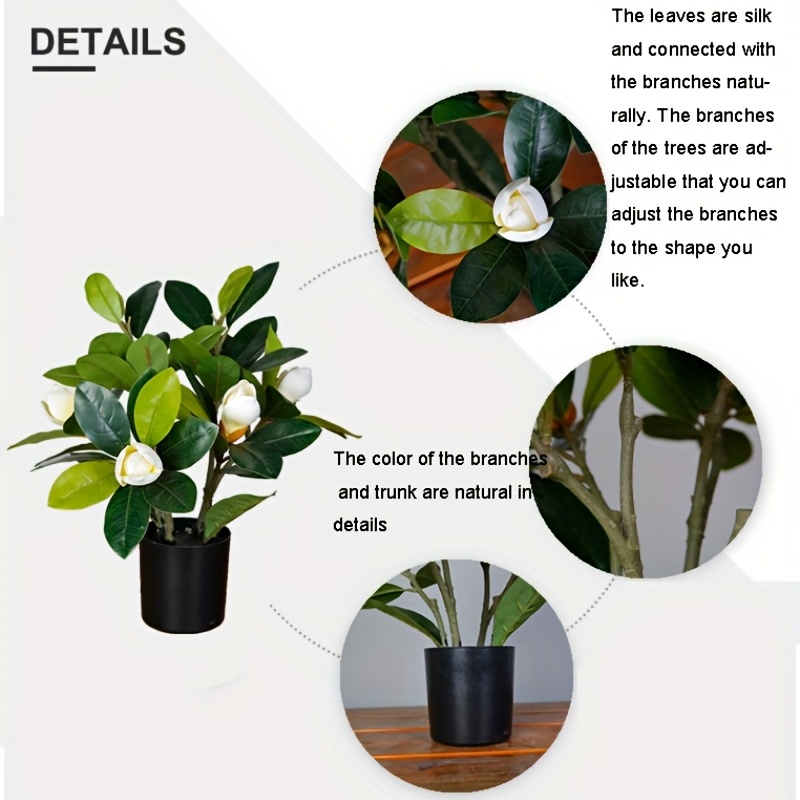planta artificial grande Magnolia Artificial/Árboles De Plástico