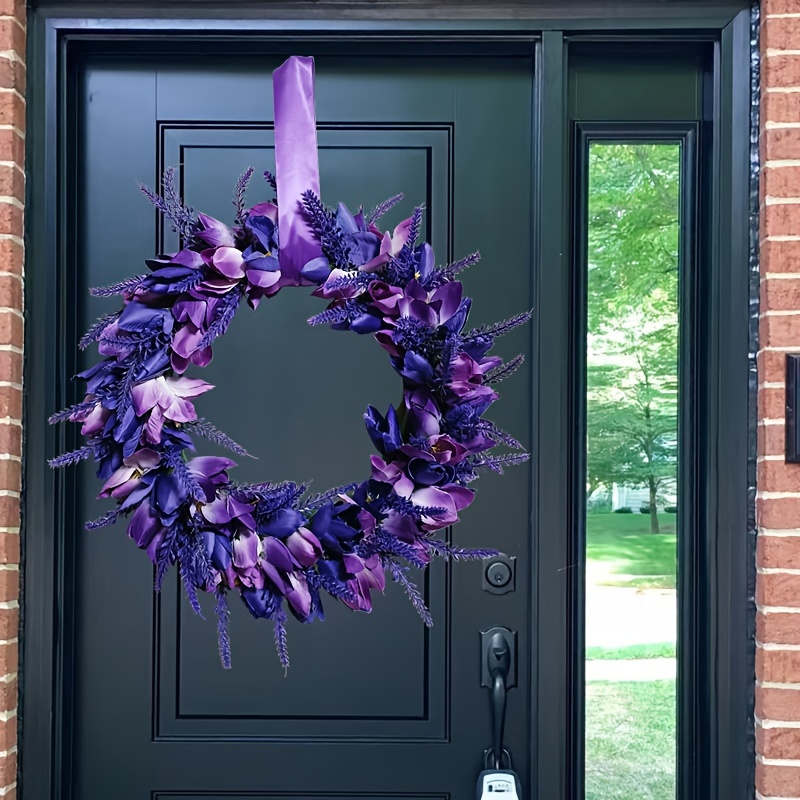 Spring Wreath, Spring Lavender Wreath, Purple Wreath, Mother's Day