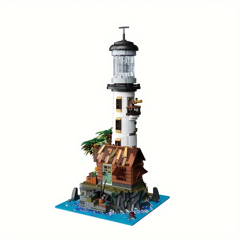 Fishing Village Lighthouse Light Assembly Mini Street View - Temu