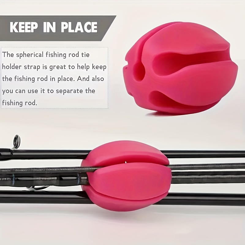 1pcs Eva Fishing Rod Holder Ball - Securely Hold Your Rod with Silicone  Lure Harness Device - Essential Fishing Accessory