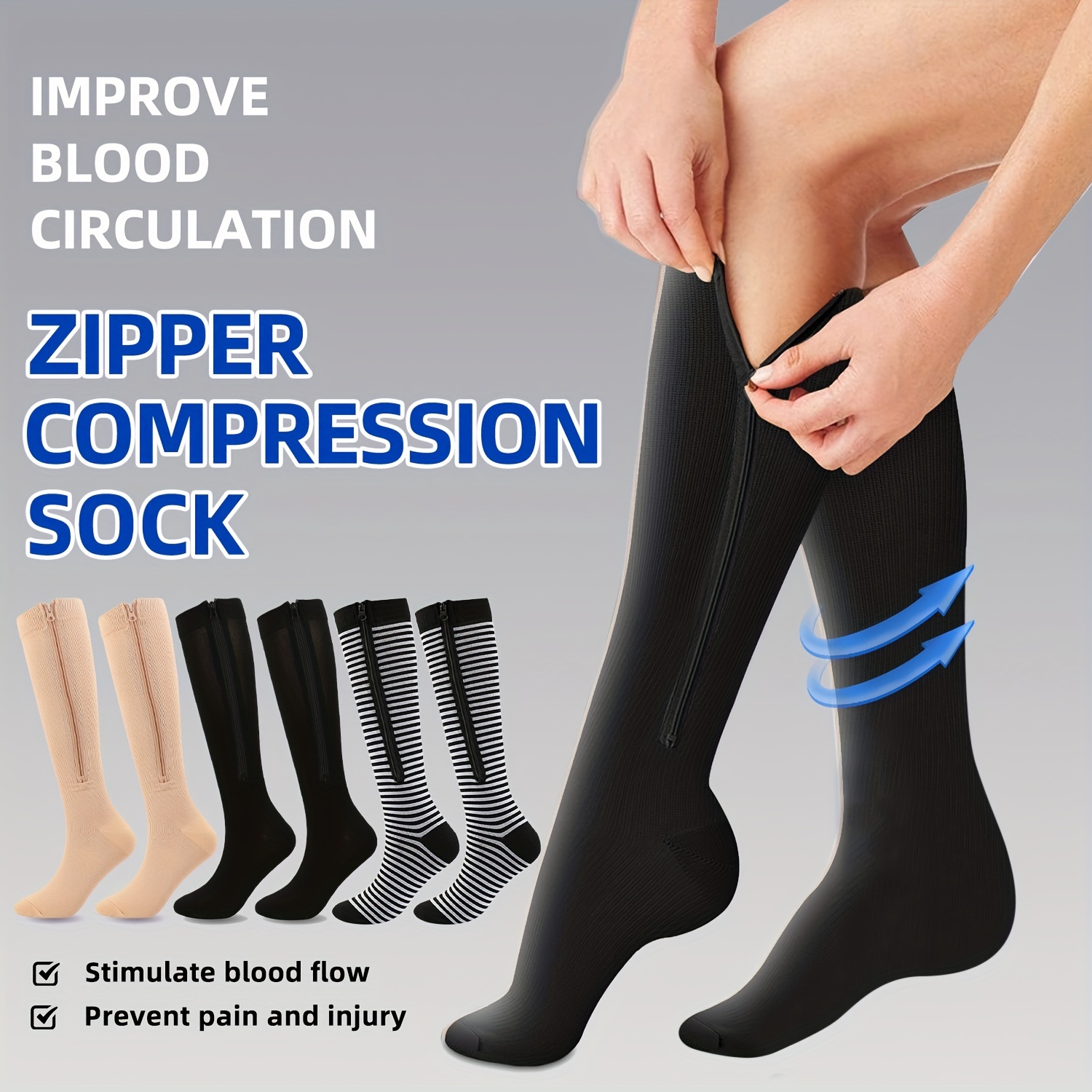 Unisex Varicose Veins Prevention Toeless Compression knee - Temu