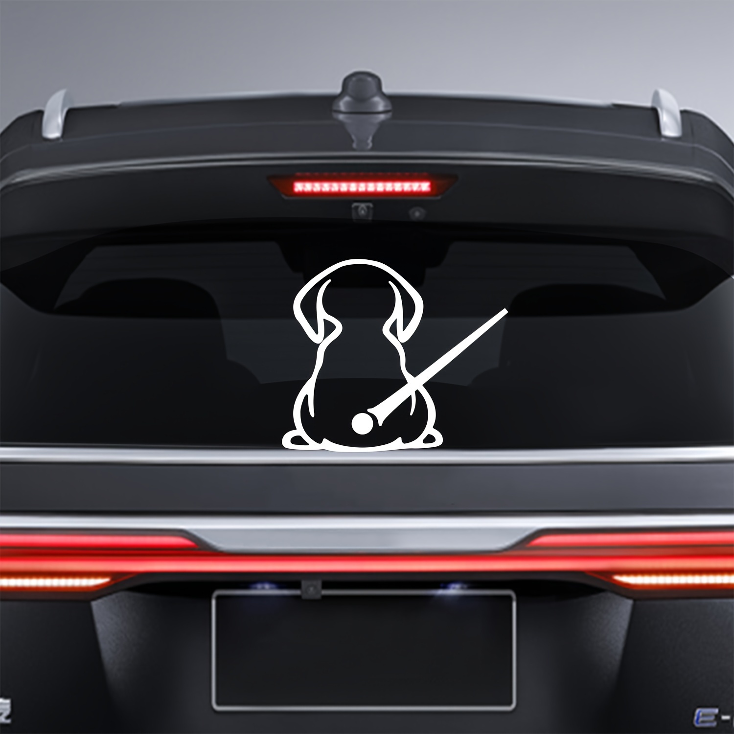 

Adorable Dog Back Car Vinyl Wiper Sticker For Car Truck Rear Window Windshield Funny Wagging Animal Tail Decal Universal Motorcycle Laptop Decoration