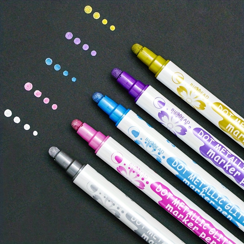 Double Line Double Color Highlighters Pen Study Marker 2 - Temu