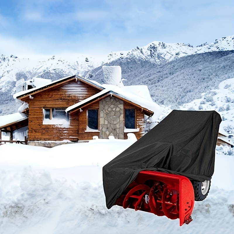 

Heavy-duty 210d Oxford Composite Fabric Snow Blower Cover - Waterproof, Anti-uv, With Drawstring For Snow Thrower Protection