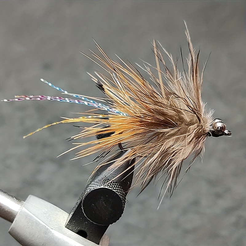 Four Colorful Salmon Flies for Fly Fishing